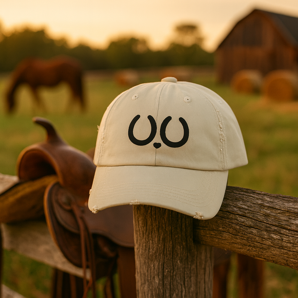 Hoofprints & Hope Distressed Dad Hat