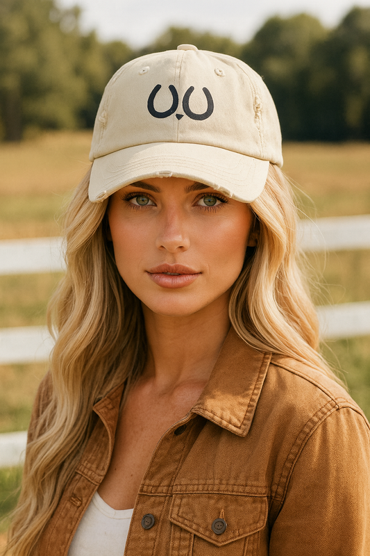 Hoofprints & Hope Distressed Dad Hat