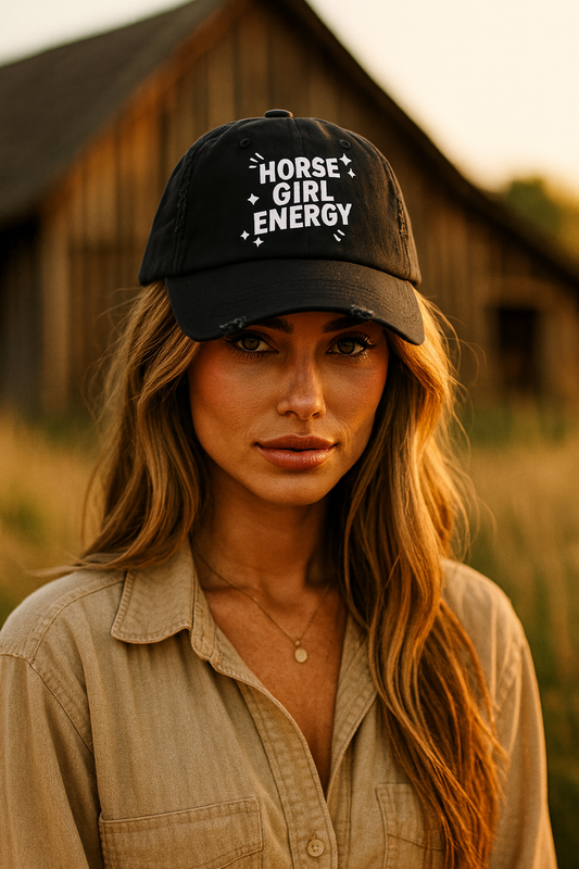 Horse Girl Energy — Distressed Dad Cap