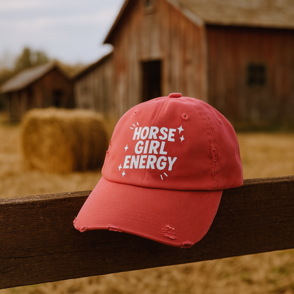 Horse Girl Energy — Distressed Dad Cap