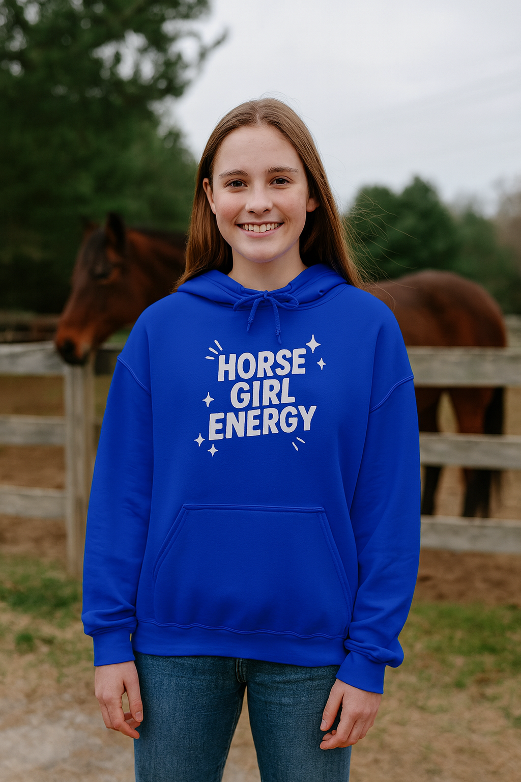 Horse Girl Energy Hoodie