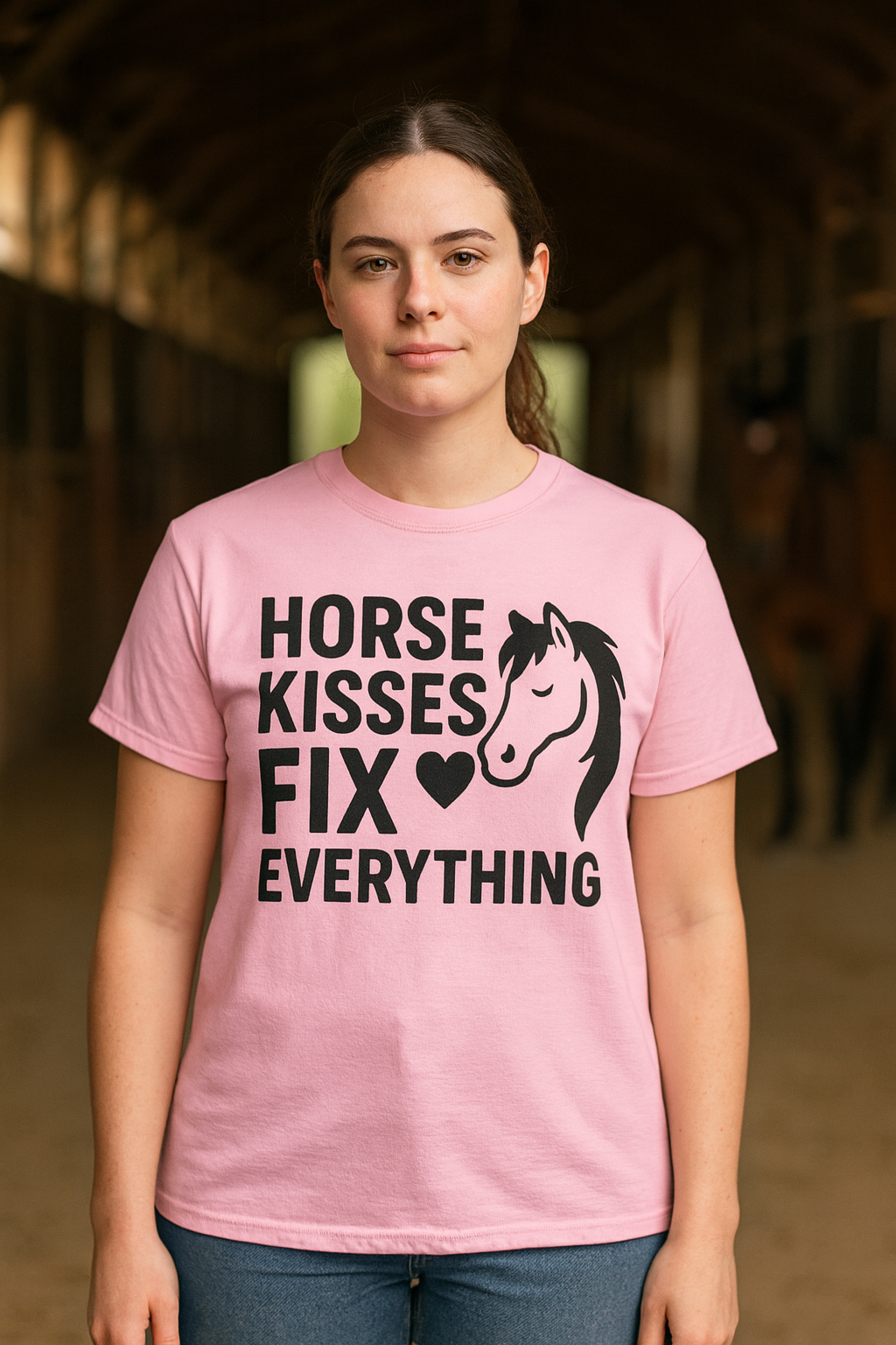 Horse Kisses Fix Everything Tee