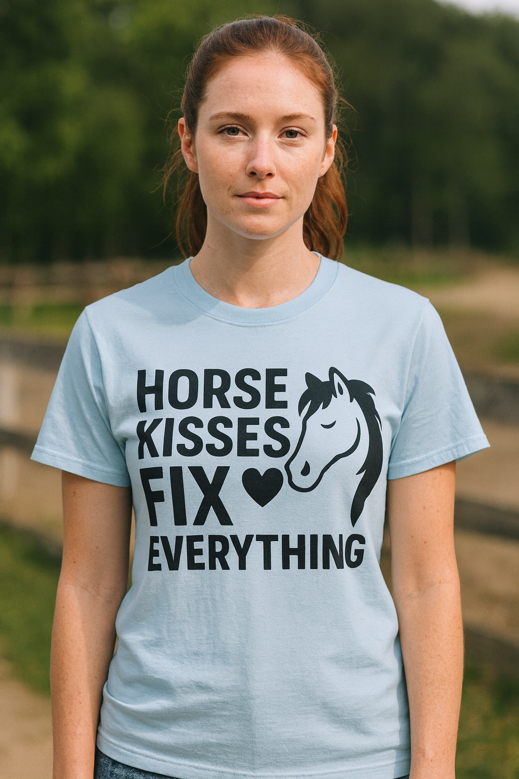Horse Kisses Fix Everything Tee