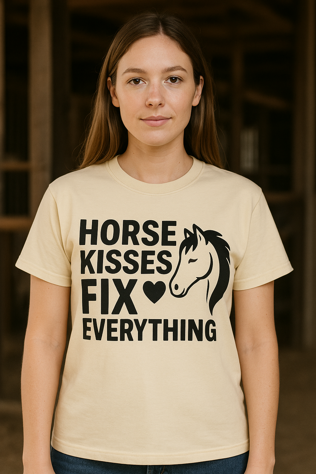 Horse Kisses Fix Everything Tee