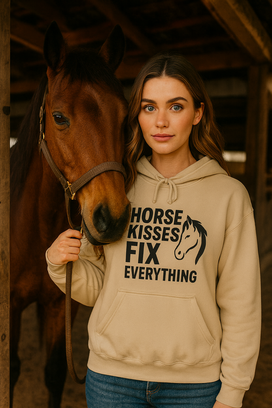 Horse Kisses Fix Everything Hoodie