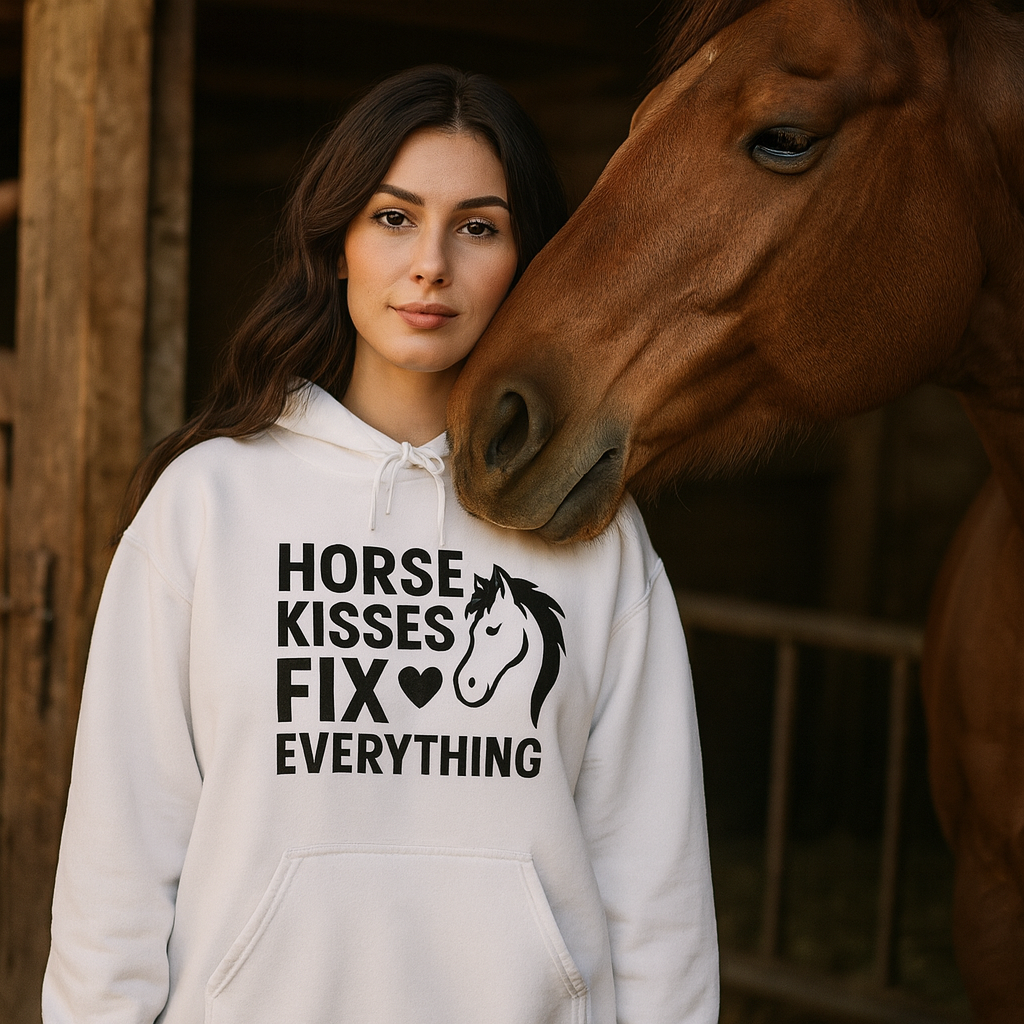 Horse Kisses Fix Everything Hoodie