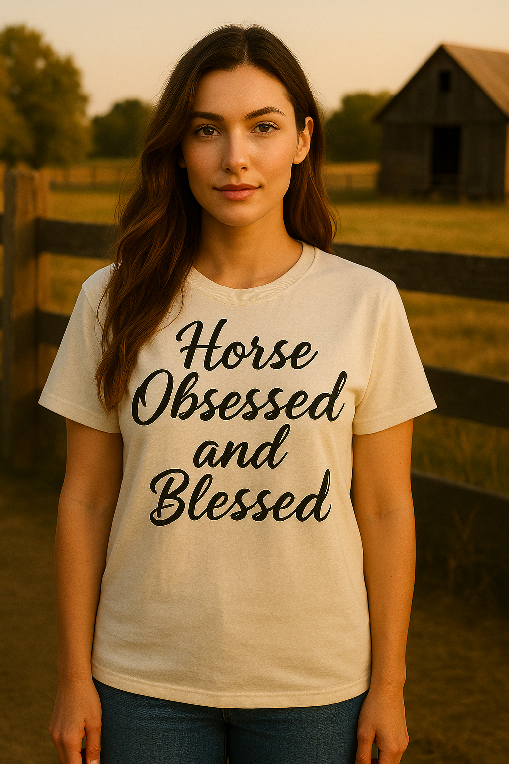 Horse Obsessed and Blessed Tee
