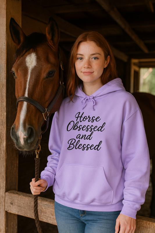Horse Obsessed and Blessed Hoodie