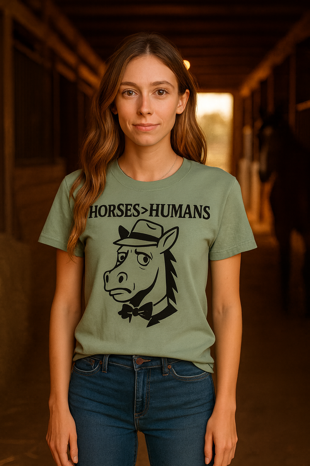 Horses Over Humans Tee