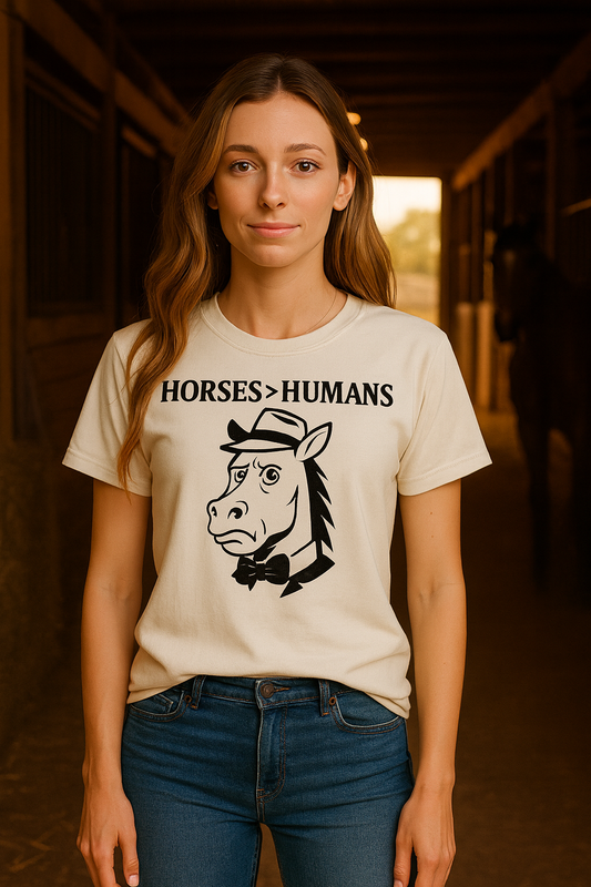 Horses Over Humans Tee