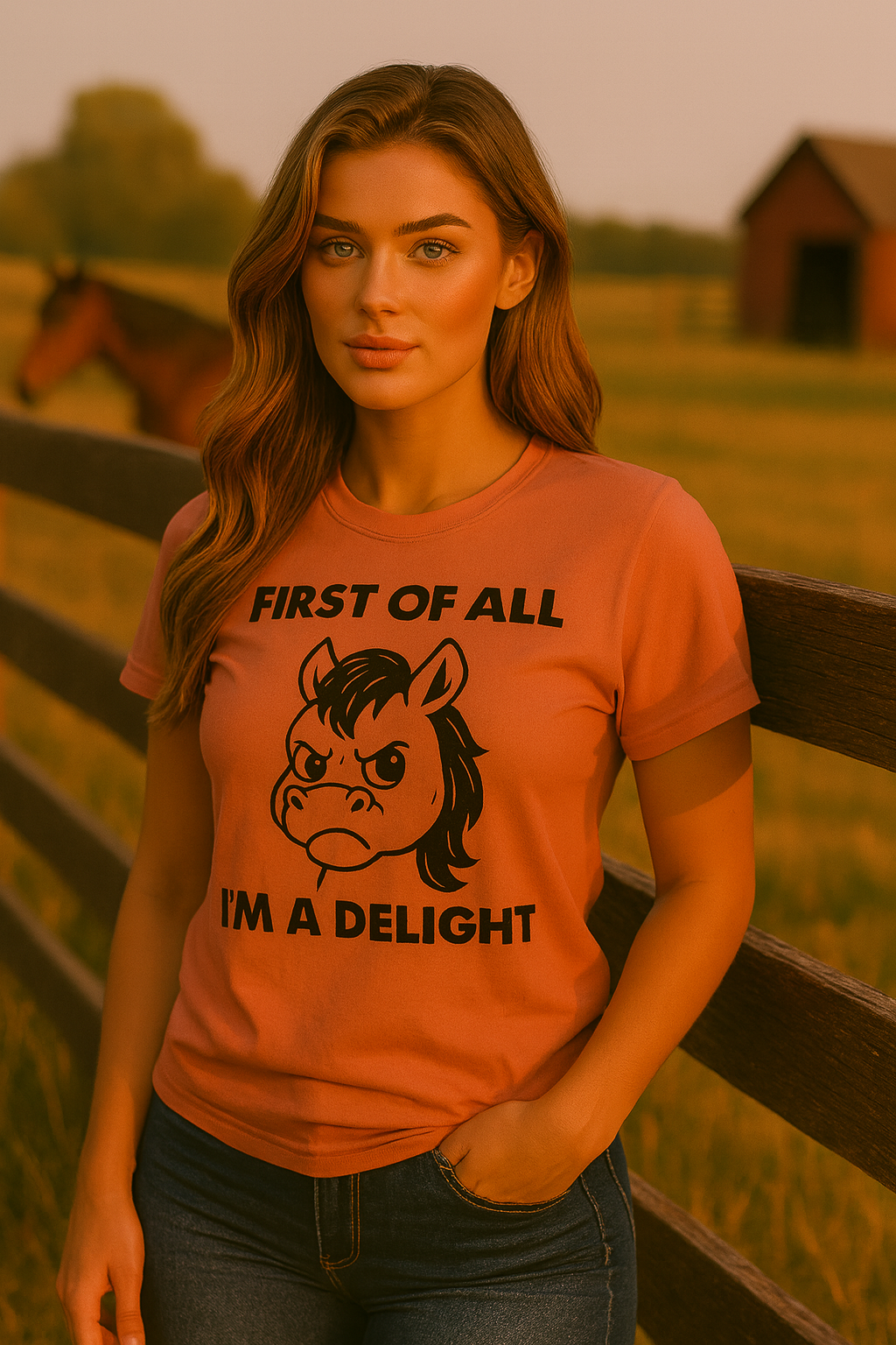 Funny Angry Horse Shirt