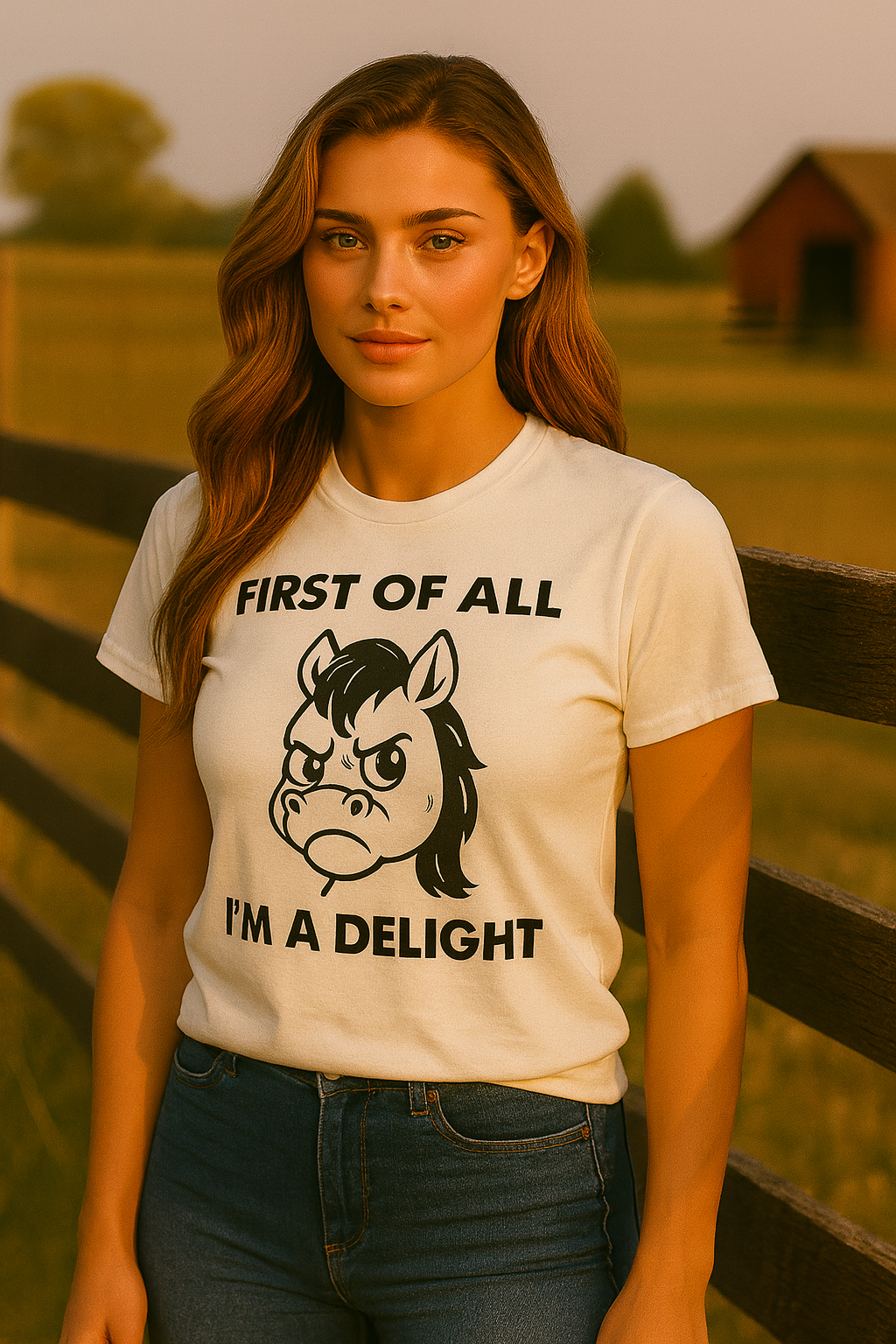 Funny Angry Horse Shirt