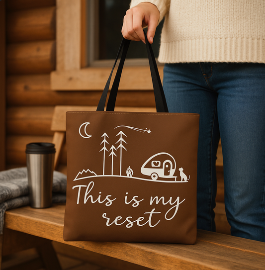 This is My Reset Bohemian Tote Bag