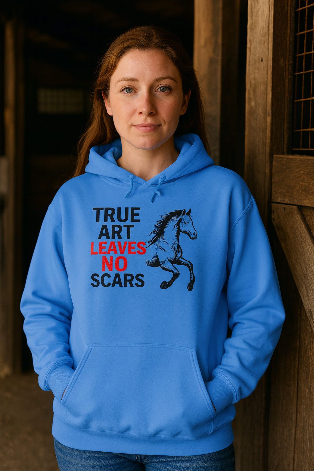 True Art Leaves No Scars Hoodie