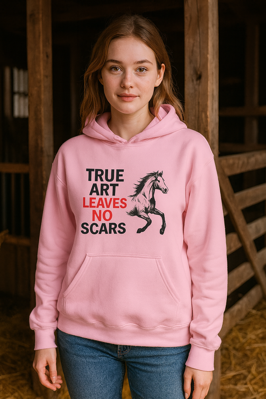 True Art Leaves No Scars Hoodie