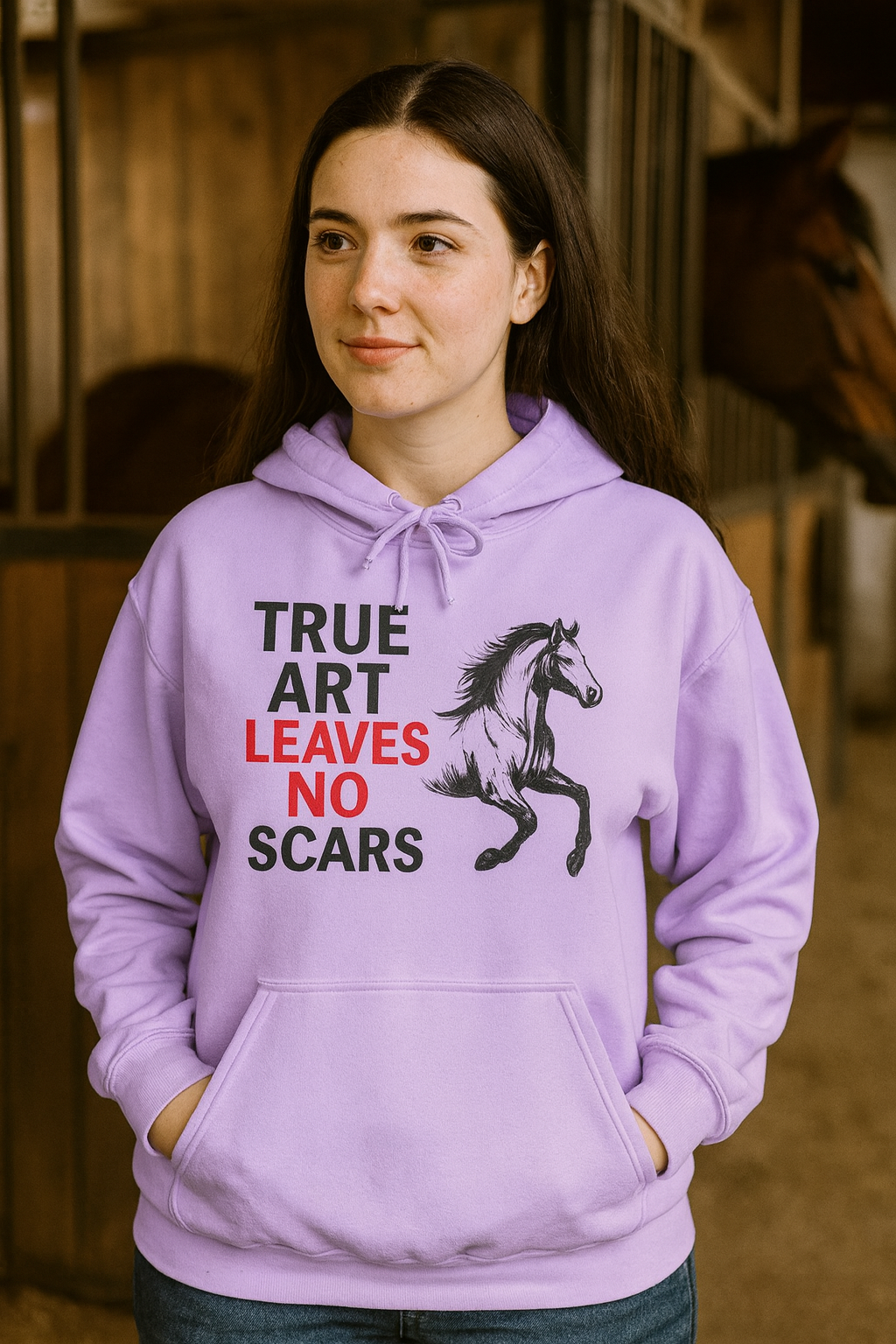 True Art Leaves No Scars Hoodie