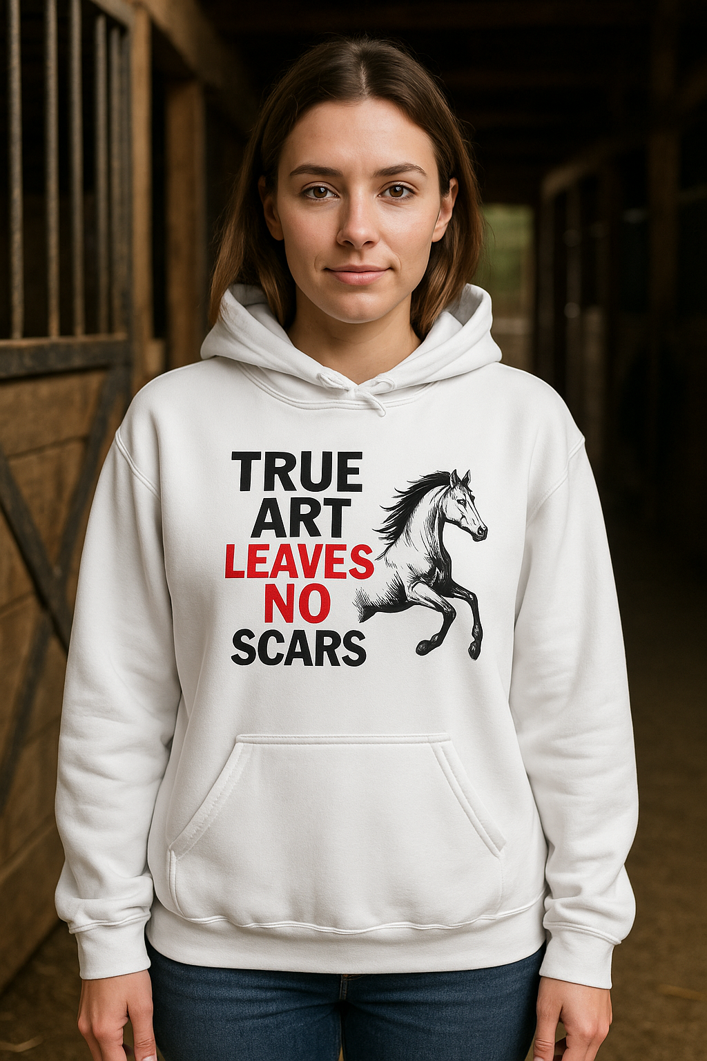 True Art Leaves No Scars Hoodie